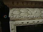 Antique Carved Wood Fireplace